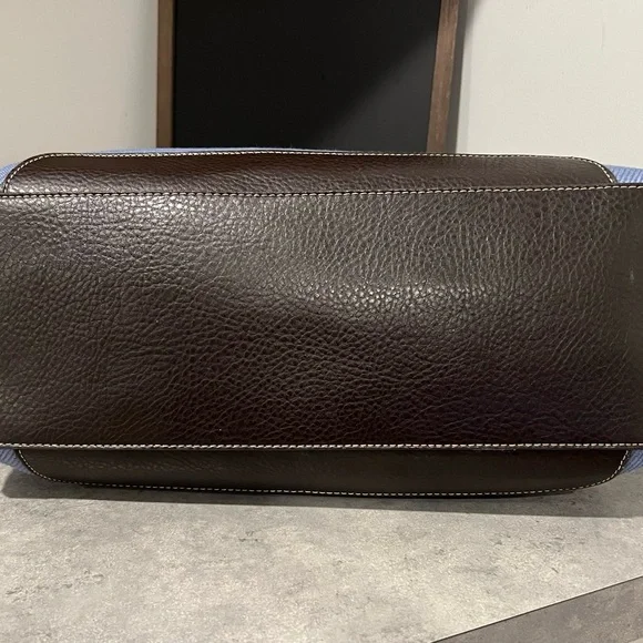 Etienne Aigner Shoulder Bag in Blue with Black Trim! GUC!! - Picture 3 of 13